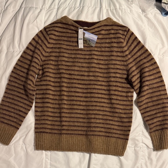J. Crew Men’s Wool Striped Sweater (Brand New Never Worn)